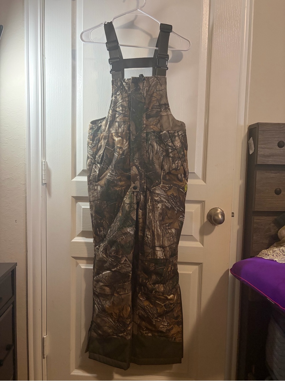 Kids Camouflage Insulated Bib Overalls - Brown Camo